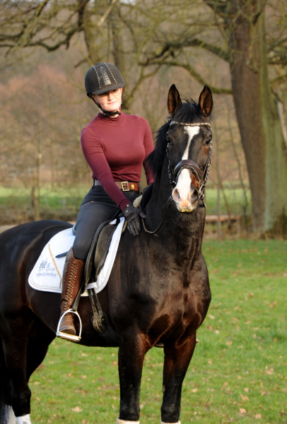 Shavalou und Johanna 1. Mrz 2022 in Hmelschenburg  - Foto: Beate Langels - Trakehner Gestt Hmelschenburg