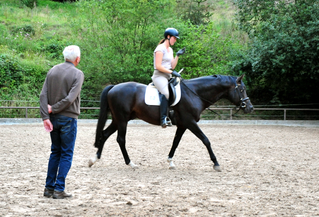 Karo Mller und Saint Cyr v. Kostolany - Anfang August 2020 im Trakehner Gestt Hmelschenburg - Foto: Beate Langels