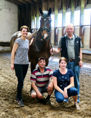 Der 4jhrige Grand Cyr   im Trakehner Gestt Hmelschenburg - Foto: privat