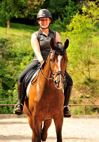 3jhrige Stute Schwalbenaura v. Kacyo u.d. Schwalbensage v. Grand Corazon - 
Trakehner Gestt Hmelschenburg - Foto: Beate Langels