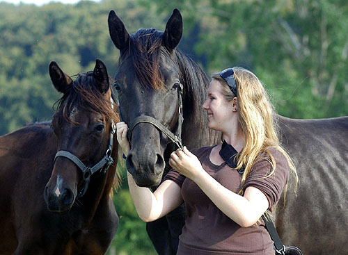 Springtime - Trakehner von Summertime u.d. Pr.A. Sankt Helena v. Alter Fritz u.d. Pr.u.St.Pr.St. Schwalbenspiel v. Exclusiv und seine neue Besitzerin