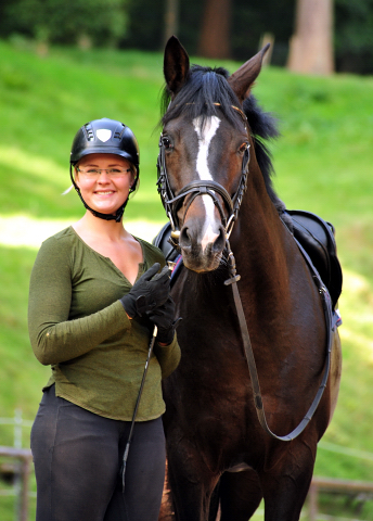 Saint Cyr v. Kostolany u.d. Elitestute Schwalbenspiel v. Exclusiv  - Foto: Beate Langels -  
Trakehner Gestt Hmelschenburg