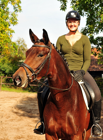 Klassic Touch - Trakehner Stute von Oliver Twist u.d. Pr. u. StPrSt. Klassic v. Freudenfest u.d. Elitestute Kassuben v. Enrico Caruso - Gestt Hmelschenburg - Beate Langels