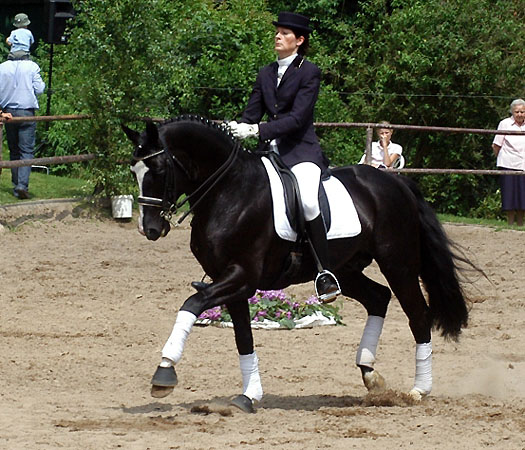 Marion Delliehausen und Alter Fritz v. Chardonnay - Kokoschka, Foto Beate Langels - Trakehner Gestt Hmelschenburg