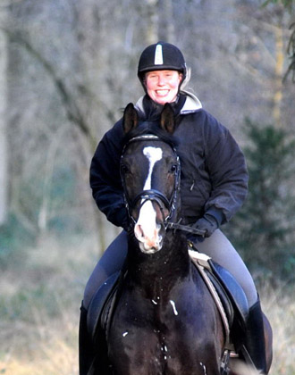 Ausritt im Januar 2012: Hirtenglanz und Shavalou - Foto: Beate Langels - Trakehner Gestt Hmelschenburg