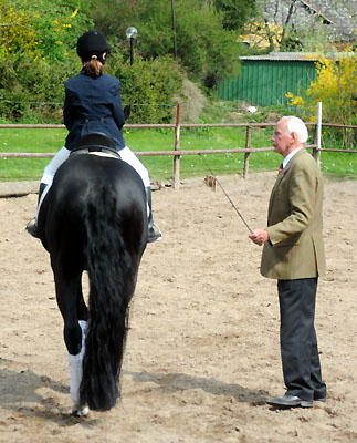 Thyra und Alter Fritz untersttzt von Otto Langels - Foto: Beate Langels - Trakehner Gestt Hmelschenburg