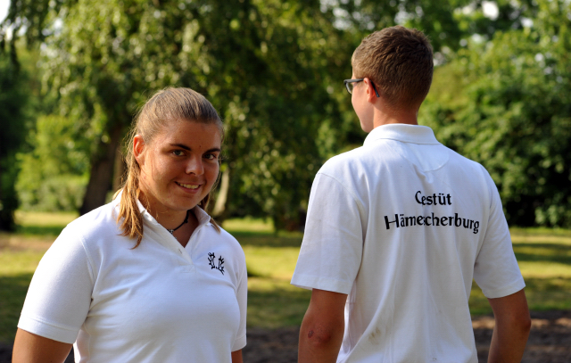Sarah Fiedler und Johan Ellenrieder - Foto: Beate Langels -
Trakehner Gestüt Hämelschenburg