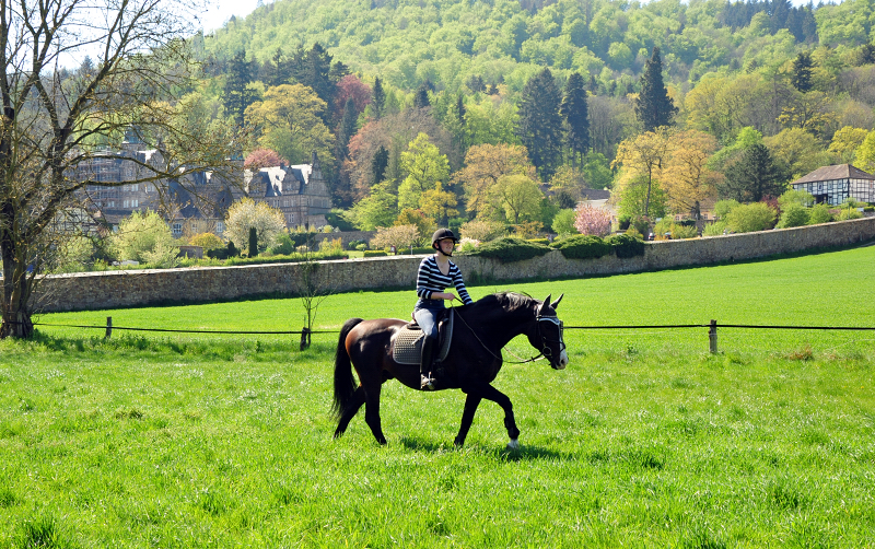 Shavalou und Johanna am 23. April 2020 in Hmelschenburg - Trakehner Gestt Hmelschenburg - Beate Langels