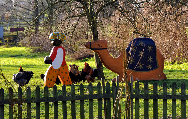 Spaziergang durch Hmelschenburg - Gestt Hmelschenburg Ende Dezember 2014, Foto: Beate Langels, 
Trakehner Gestt Hmelschenburg - Beate Langels