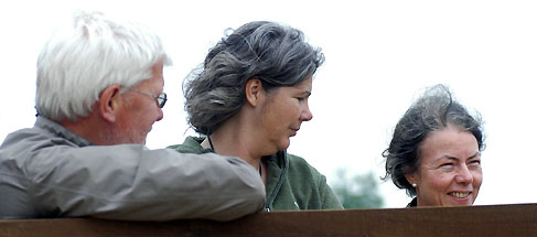 Christoph Hoerdemann, Astrid Mller und die strahlende Zchterin des Siegerfohlens der Stuten: Sabine Langels