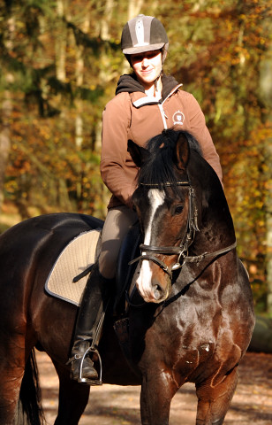 Herbstausritt Filiz und Shavalou Hmelschenburg - im November 2014, Foto: Beate Langels, Trakehner Gestt Hmelschenburg