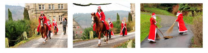 Die Weihnachts-Wichtel sind unterwegs - Trakehner Gestt Hmelschenburg - Beate Langels