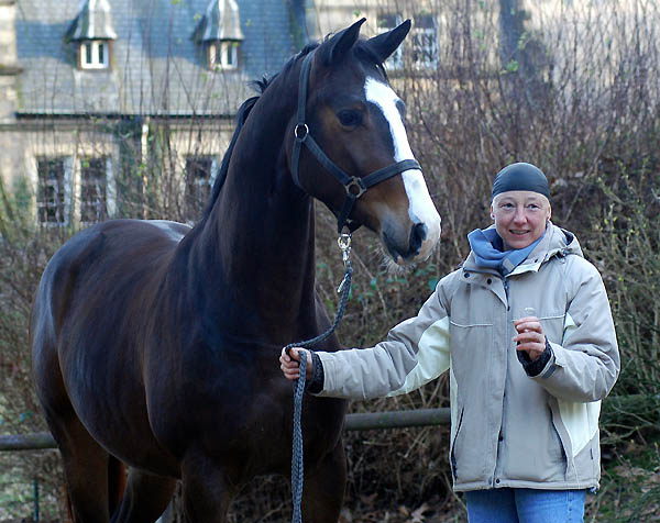 Gentle Giant by Alter Fritz out of St.Pr.St. Guendalina by Red Patrick xx, Trakehner Gestt Hmelschenburg Beate Langels