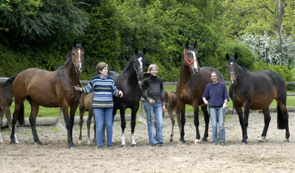 Guendalina, Jutta Langels, Greta Garbo und Steffi, Gwendolyn, Steffi und Gloriette