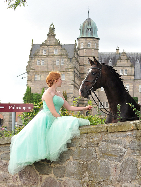 Prmienhengst Shavalou und Johanna - Trakehner Gestt Hmelschenburg - Foto: Beate Langels