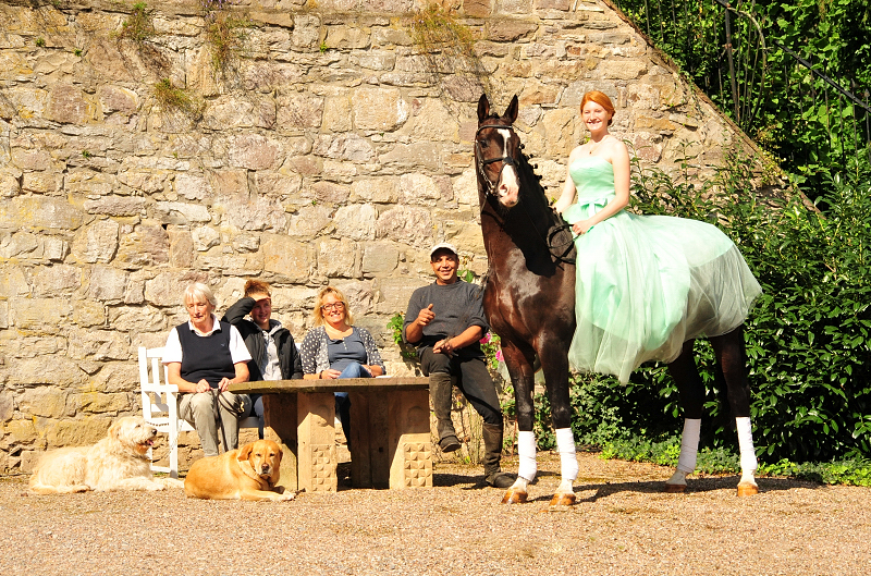 Prmienhengst Shavalou und Johanna - Trakehner Gestt Hmelschenburg - Foto: Beate Langels