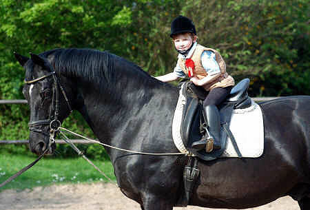 Johanna und der Trakehner Hengst Kostolany