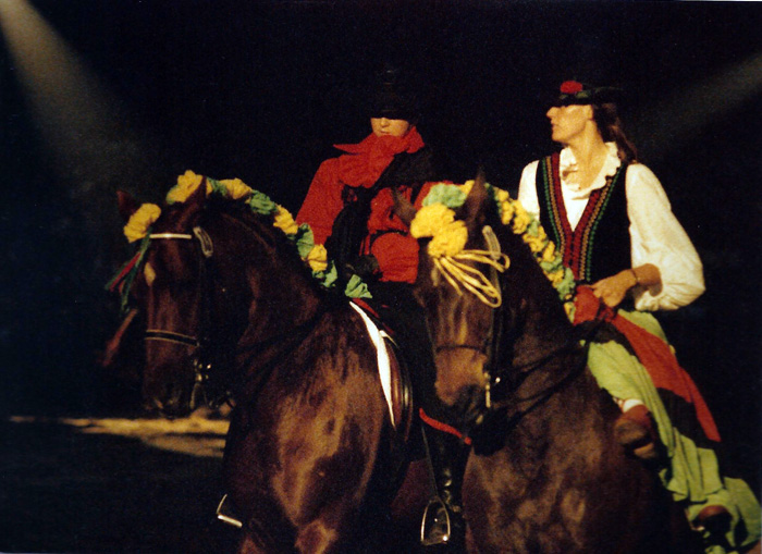 Katapult geritten von Dorothee Schneider und Vitellus geritten von Beate Langels - Schaubild Espania Ol 